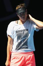 MARIA SHARAPOVA at Practice Session at Australian Open Tennis Tournament in Melbourne 01/14/2018