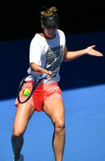 MARIA SHARAPOVA at Practice Session at Australian Open Tennis Tournament in Melbourne 01/14/2018
