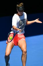 MARIA SHARAPOVA at Practice Session at Australian Open Tennis Tournament in Melbourne 01/14/2018