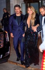 MARIAH CAREY and Bruan Tanaka Leaves Clive Davis Pre-Grammy Party in New York 01/28/2018