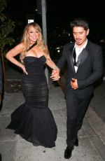 MARIAH CAREY Arrives at Instyle and Warner Bros Golden Globes After-party in Los Angeles 01/07/2018