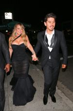 MARIAH CAREY Arrives at Instyle and Warner Bros Golden Globes After-party in Los Angeles 01/07/2018