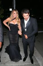 MARIAH CAREY Arrives at Instyle and Warner Bros Golden Globes After-party in Los Angeles 01/07/2018