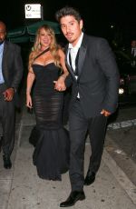 MARIAH CAREY Arrives at Instyle and Warner Bros Golden Globes After-party in Los Angeles 01/07/2018