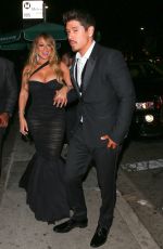 MARIAH CAREY Arrives at Instyle and Warner Bros Golden Globes After-party in Los Angeles 01/07/2018