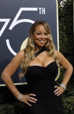 MARIAH CAREY at 75th Annual Golden Globe Awards in Beverly Hills 01/07/2018