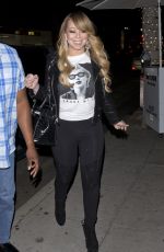 MARIAH CAREY Out for Dinner in Beverly Hills 01/18/2018