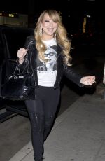 MARIAH CAREY Out for Dinner in Beverly Hills 01/18/2018