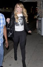 MARIAH CAREY Out for Dinner in Beverly Hills 01/18/2018