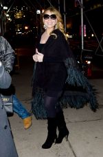 MARIAH CAREY Out for Dinner in New York 01/23/2018