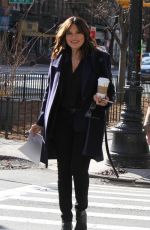 MARISKA HARGITAY at Coffee Break on the Set of Law & Order: SVU in New York 01/24/2018