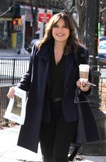 MARISKA HARGITAY at Coffee Break on the Set of Law & Order: SVU in New York 01/24/2018