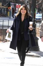 MARISKA HARGITAY at Coffee Break on the Set of Law & Order: SVU in New York 01/24/2018