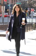 MARISKA HARGITAY at Coffee Break on the Set of Law & Order: SVU in New York 01/24/2018
