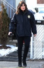 MARISKA HARGITAY on the Set of Law & Order: Special Victims Unit in Los Angeles 01/10/2018