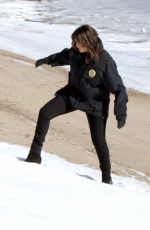 MARISKA HARGITAY on the Set of Law & Order: Special Victims Unit in Los Angeles 01/10/2018