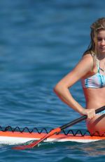 MASON GRAMMER in Bikini Paddlleboarding in Hawaii 12/25/2017