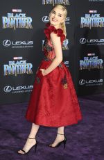 MEG DONNELLY at Black Panther Premiere in Hollywood 01/29/2018