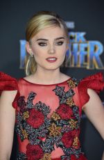 MEG DONNELLY at Black Panther Premiere in Hollywood 01/29/2018