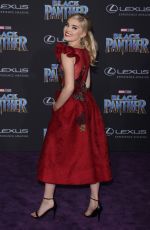 MEG DONNELLY at Black Panther Premiere in Hollywood 01/29/2018
