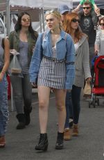 MEG DONNELLY Shopping at Farmers Market in Studio City 01/07/2018