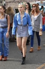 MEG DONNELLY Shopping at Farmers Market in Studio City 01/07/2018