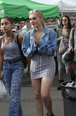 MEG DONNELLY Shopping at Farmers Market in Studio City 01/07/2018