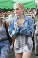 MEG DONNELLY Shopping at Farmers Market in Studio City 01/07/2018