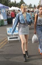 MEG DONNELLY Shopping at Farmers Market in Studio City 01/07/2018