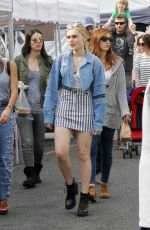 MEG DONNELLY Shopping at Farmers Market in Studio City 01/07/2018