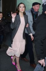 MEGAN BOONE Leaves Today Show in New York 01/03/2018