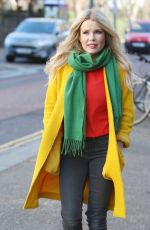 MELINDA MESSENGER Arrives at ITV Studios in London 01/19/2018