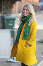 MELINDA MESSENGER Arrives at ITV Studios in London 01/19/2018