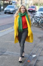 MELINDA MESSENGER Arrives at ITV Studios in London 01/19/2018