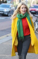 MELINDA MESSENGER Arrives at ITV Studios in London 01/19/2018