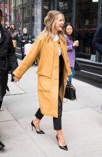 MELISSA BENOIST Arrives at AOL Build in New York 01/22/2018