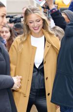 MELISSA BENOIST Arrives at AOL Build in New York 01/22/2018