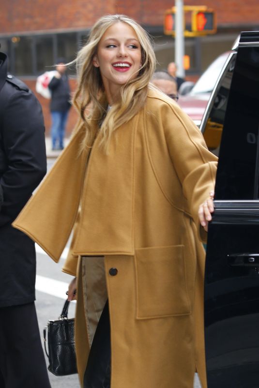 MELISSA BENOIST Arrives at AOL Build in New York 01/22/2018