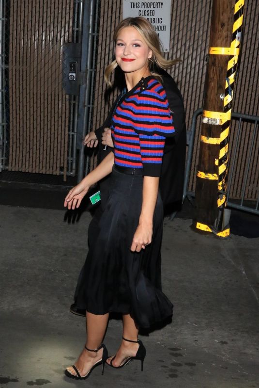MELISSA BENOIST Arrives at Jimmy Kimmel Live in Los Angeles 01/15/2018