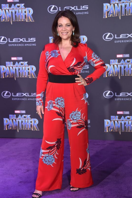 MEREDITH SALENGER at Black Panther Premiere in Hollywood 01/29/2018