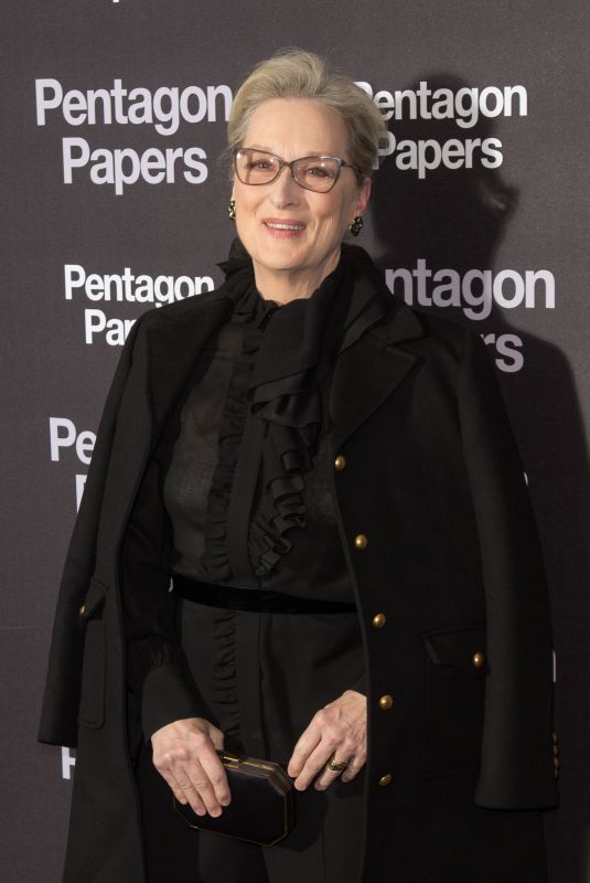 MERYL STREEP at The Post Premiere in Paris 01/13/2018
