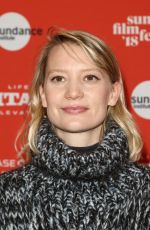 MIA WASIKOWSKA at Damsel Premiere at Sundance Film Festival 01/23/2018