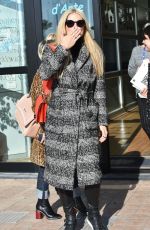 MICHELLE HUNZIKER Arrives for Rehearsals at Ariston Theater in Sanremo 01/27/2018