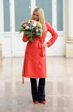 MICHELLE HUNZIKER at 68th Sanremo Music Festival Photocall 01/09/2018