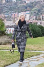 MICHELLE HUNZIKER at a Beach in Sanremo 01/29/2018