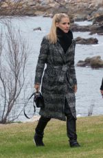 MICHELLE HUNZIKER at a Beach in Sanremo 01/29/2018