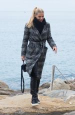 MICHELLE HUNZIKER at a Beach in Sanremo 01/29/2018