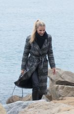 MICHELLE HUNZIKER at a Beach in Sanremo 01/29/2018