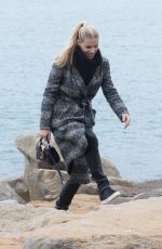 MICHELLE HUNZIKER at a Beach in Sanremo 01/29/2018