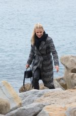 MICHELLE HUNZIKER at a Beach in Sanremo 01/29/2018